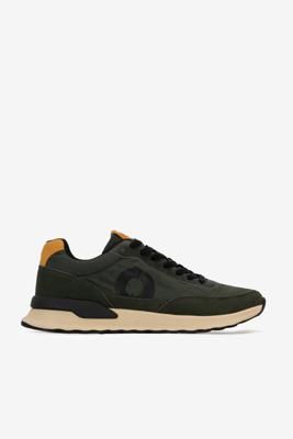 Synthetic leather trainers hot sale