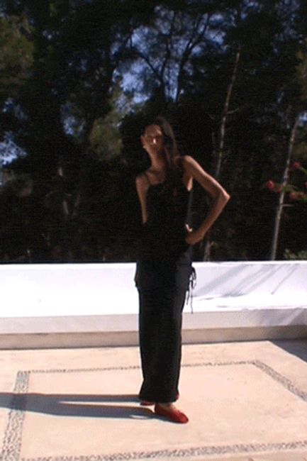 The Livia Tunic Top in black