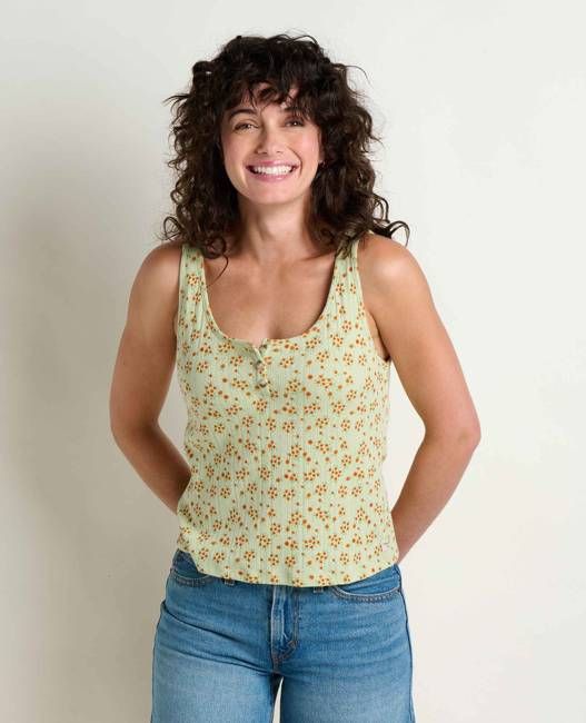 Foothill Pointelle Henley Tank