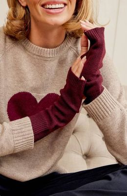 Merino Wool Fingerless Gloves | Wine