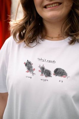 Von Will Hamilton-Davies The Mole & The Mound inspirierte T-Shirts — Maulwurf, Vogel, Biber und Biene