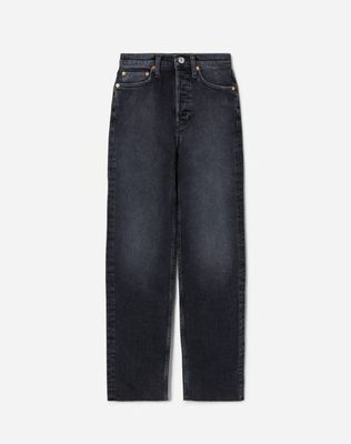 Comfort Stretch High Rise Stove Pipe - Washed Noir