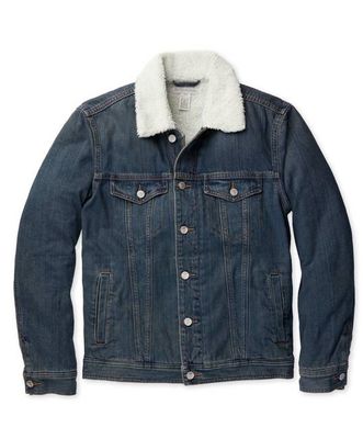 Peacenik Sherpa Lined Denim Trucker - Outerworn
