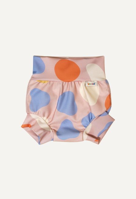 Swim Diaper with high waist - Pink Shapes