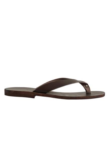 Maria Farro Lex Flip Flop - Dark Brown