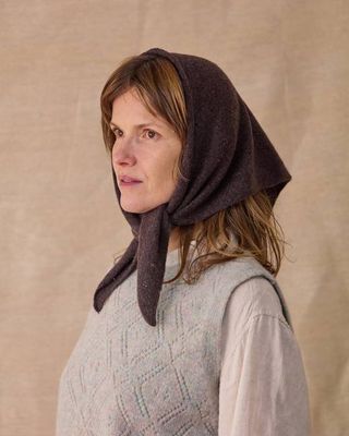 Pointelle Neckerchief | Dark Brown