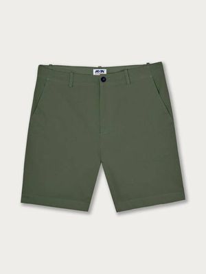 Olivgrüne Harvey Baumwollshorts für Herren