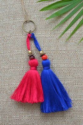 Nangi Hand Made Multi Tassel Key Ring