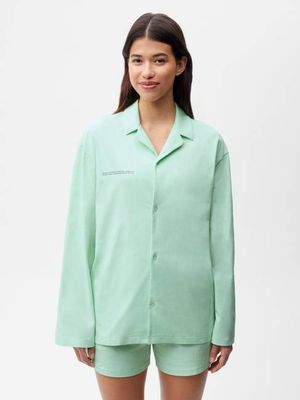Archive Womens Cotton Pajama Shirt—lagoon green