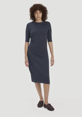 Regular knit dress made from organic cotton and wool