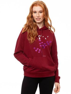 Eukalyptusmädchen Hoodie burgundy
