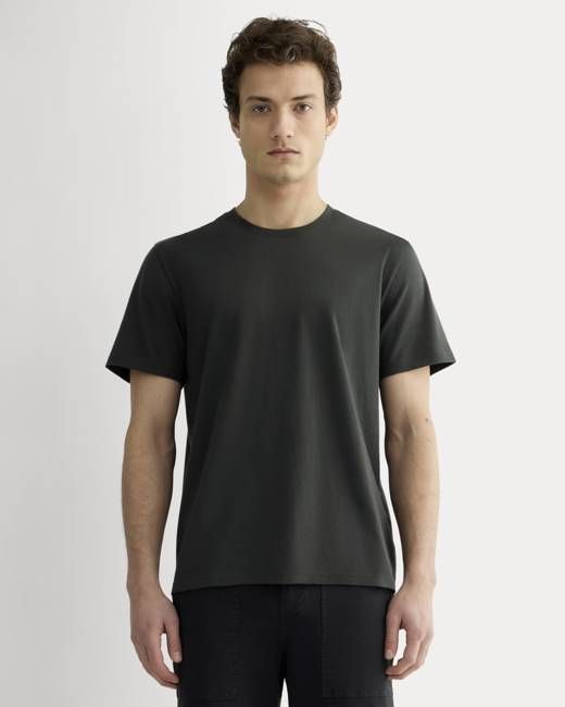 The Essential Organic Crew | Washed Black