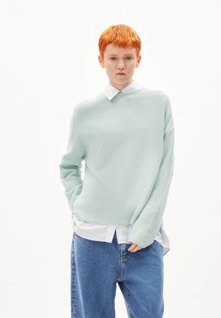 MERINAA LINKS LINKS SWEATER | polar green