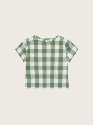 Dill Gingham Boxy T-Shirt