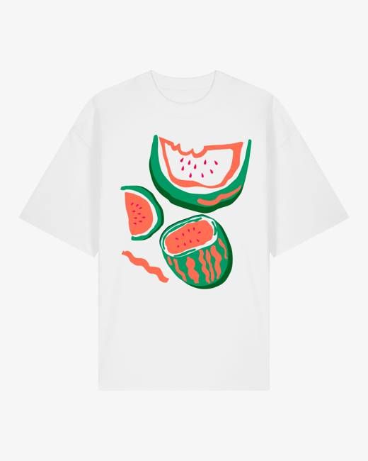 Miss Pompom Unisex Oversized Watermelon T-Shirt