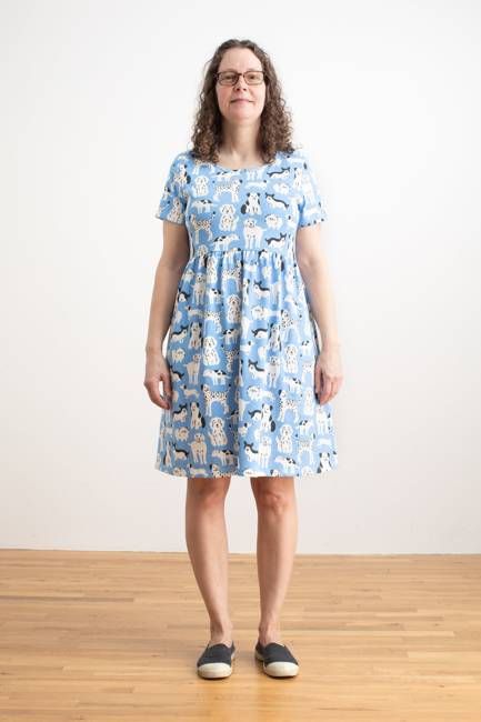Stockholm Dress - Dog Parade Blue