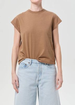 Bryce Cap Sleeve Tee in Hamoa