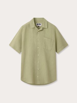 Men's Kerala Green Arawak Linen Shirt