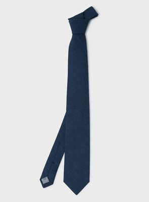 Chambray Cotton Linen Como Blue Tie