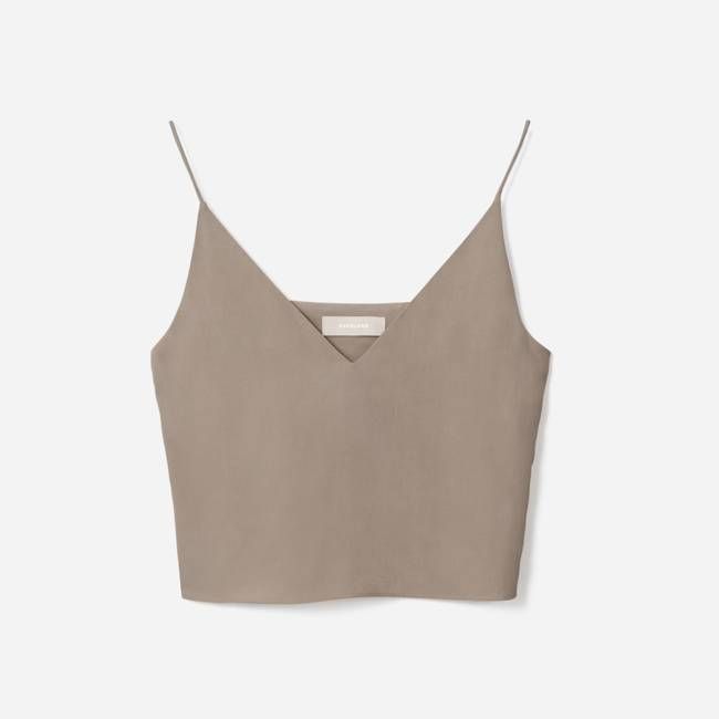 The Washable Silk Cropped Cami | Burnt Sugar