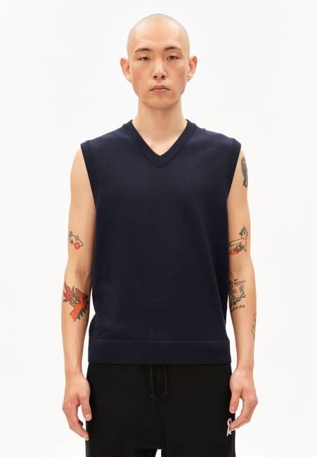 V-NECK SLEEVELESS KNIT VEST