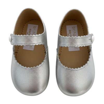 Britannical x Early Days - Emma Pre-Walker Baby Girl Shoes - Silver