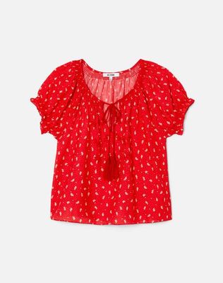 Katie Embroidered Top - Bandana