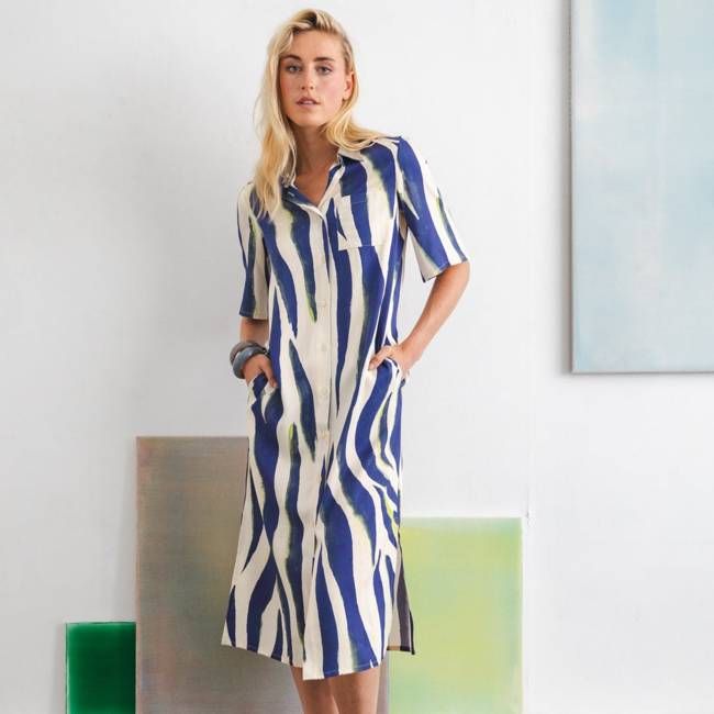 Saké dress Blue zebra - Last size: 36