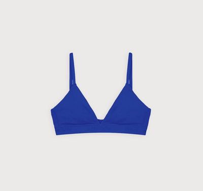 Core-Rib-Bralette mit Dreiecksmuster