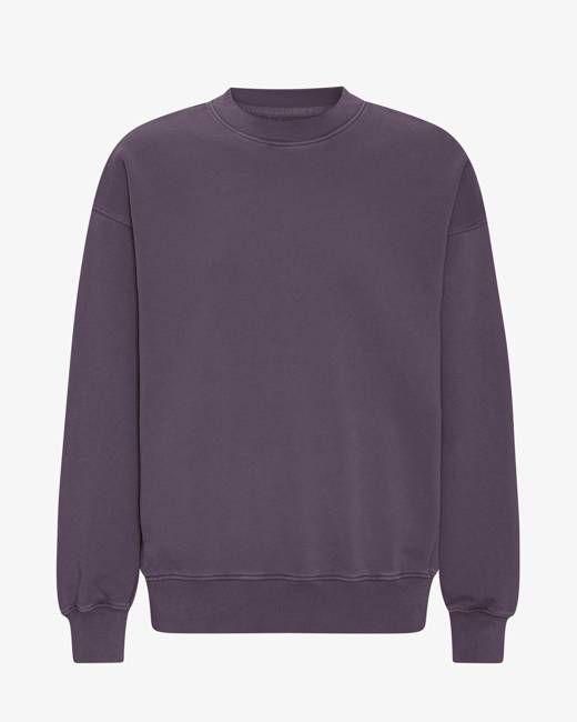 Organic Oversized Crew - Faded Grape