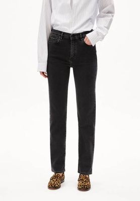 CARENAA MID STRAIGHT JEAN | true ebony black