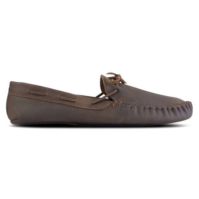 The Women's Moccasin in Mahogany ~ Super Wide