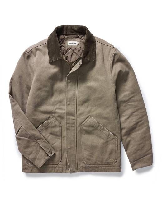 The Workhorse Jacket in Stone Chipped Canvas