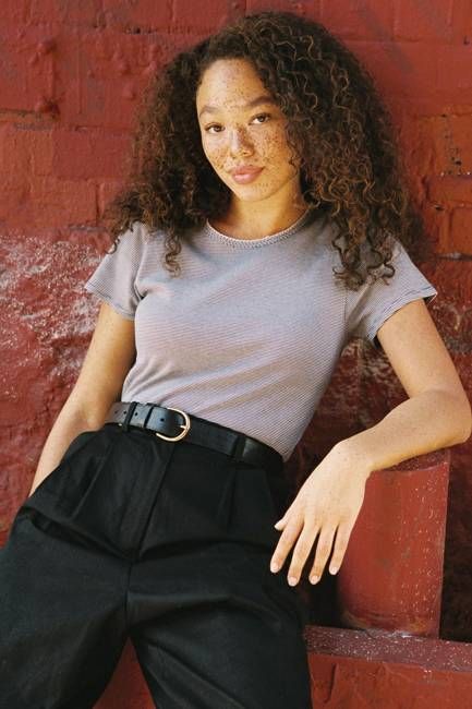 The Rayne Tee | Navy Stripe