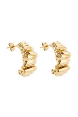 Scrunched Gold Earrings