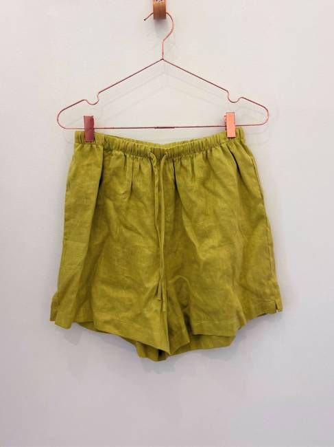 Sample Sale Allison Shorts in Lime Linen