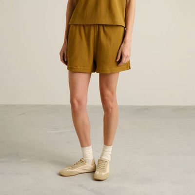 DEDICATED - Shorts Aspudden Waffle Bronzegelb