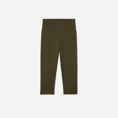 The Perform Cropped Legging | Dark Olive