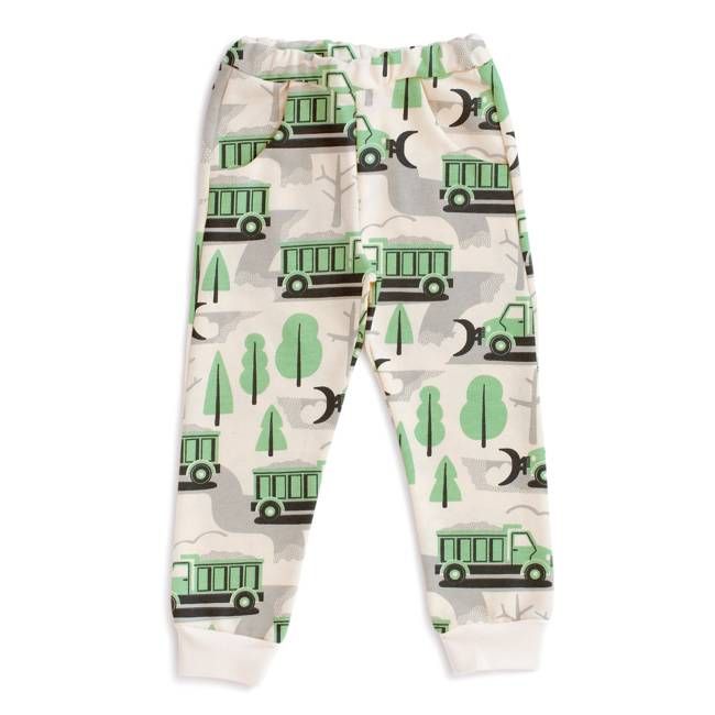 Sweatpants - Snow Plows Green