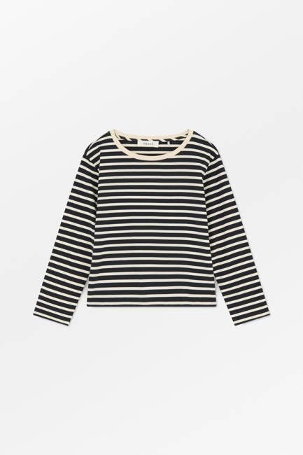 Marron oversized blouse - Navy/Off white stripe