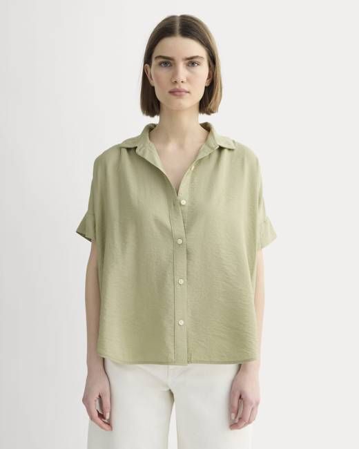 The Square Shirt in SoftLuxe | Eucalyptus