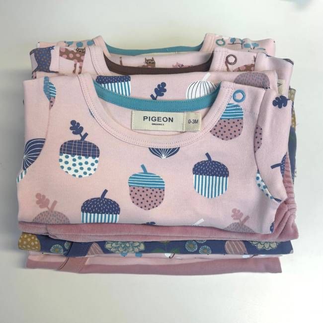 Sample bundle (7 pieces) - Pink/blue (including floral), NB/0-3m