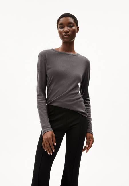 MAIAA WOOL BLEND LONGSLEEVE | iron cast