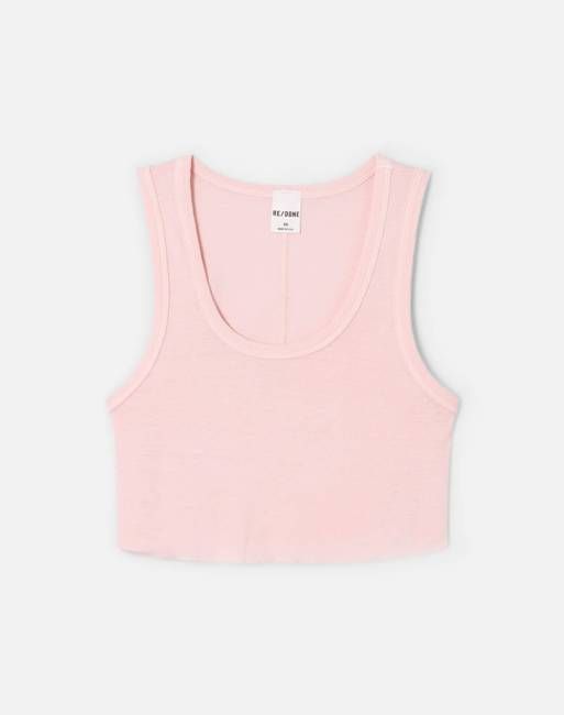 Cropped 60s Tank - Pink Salt