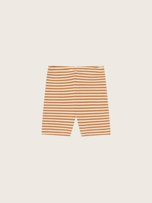 Copper Stripes Biker Shorts