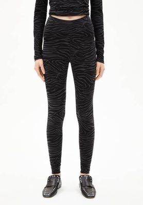 FARIBAA ZEBRARAA LEGGINGS | black