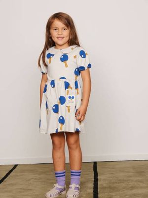 Kleid mit Tischtennis-Print