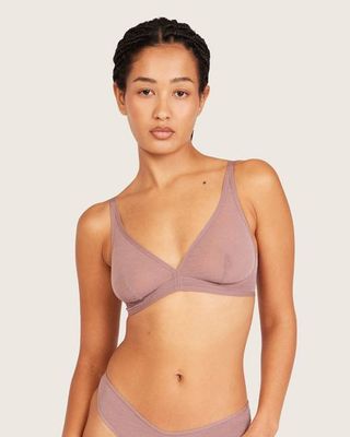 FreeMesh Plunge Bralette - Mauve