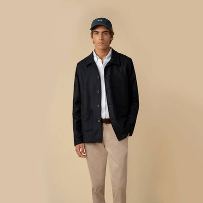 RECYCLED WOOL WORK JACKET