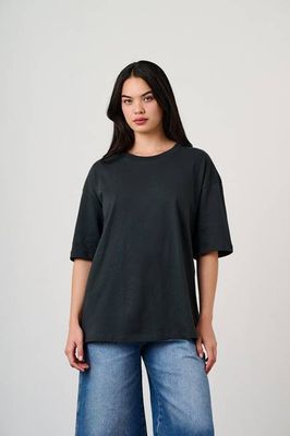 Benny - Oversize-T-Shirt aus Baumwolle in Schwarz
